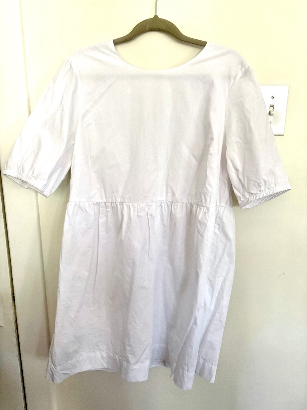 Frank and Oak white mini dress